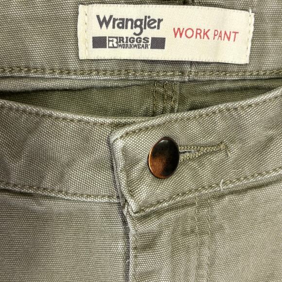 Wrangler Riggs Workwear Women’s Work Pant 10 x32 Bark Brown 32x32 Canvas STAINS - Picture 6 of 10